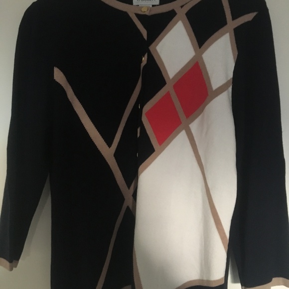 NWT XL Carmen Marc Valvo Button up Sweater - Picture 5 of 5